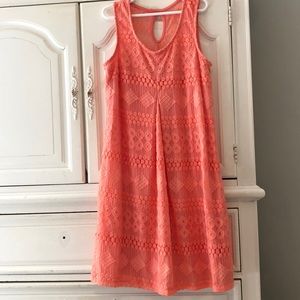Never worn coral dress by Bailey Blue